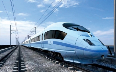 a high speed rail train